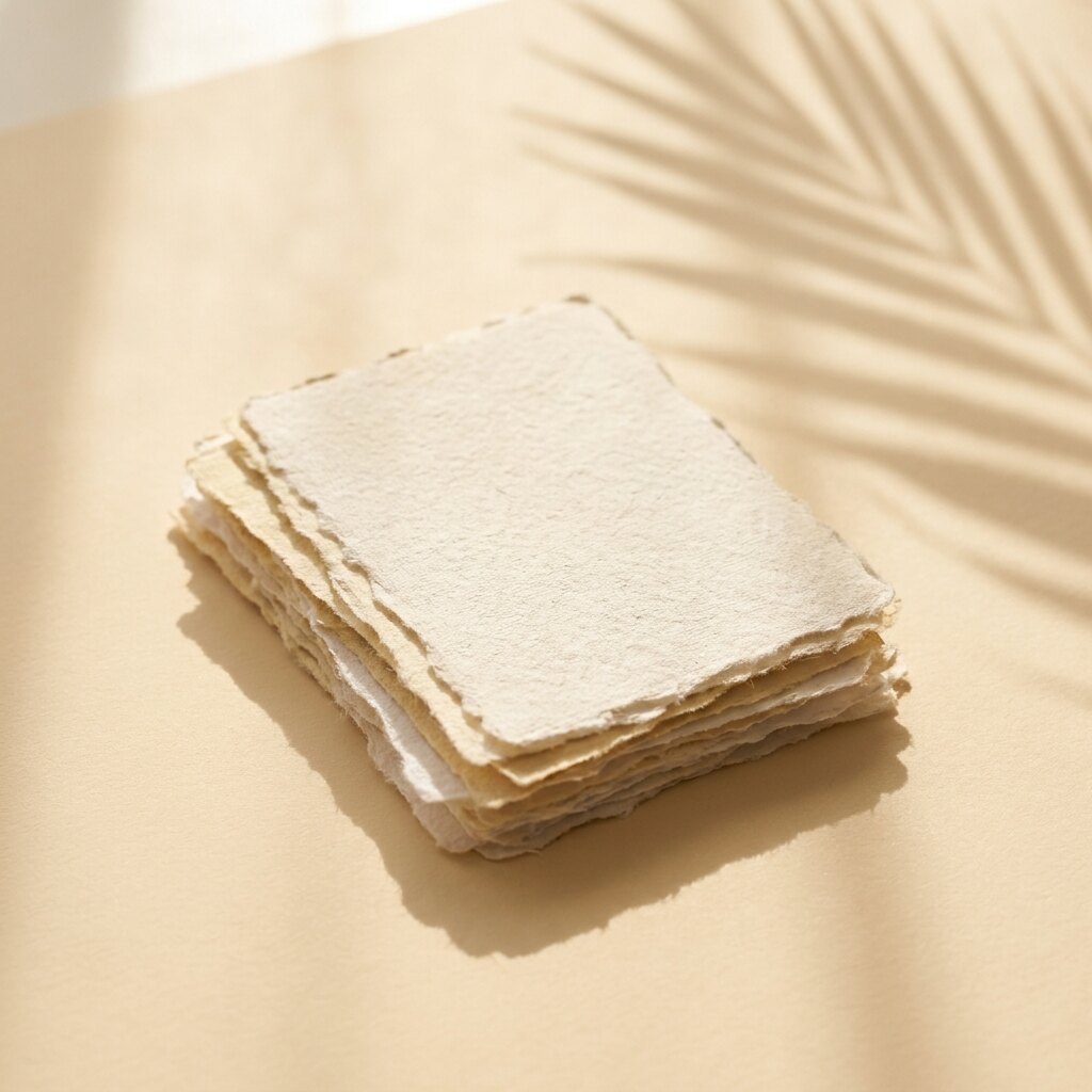 Handgeschoepfte Papierboegen